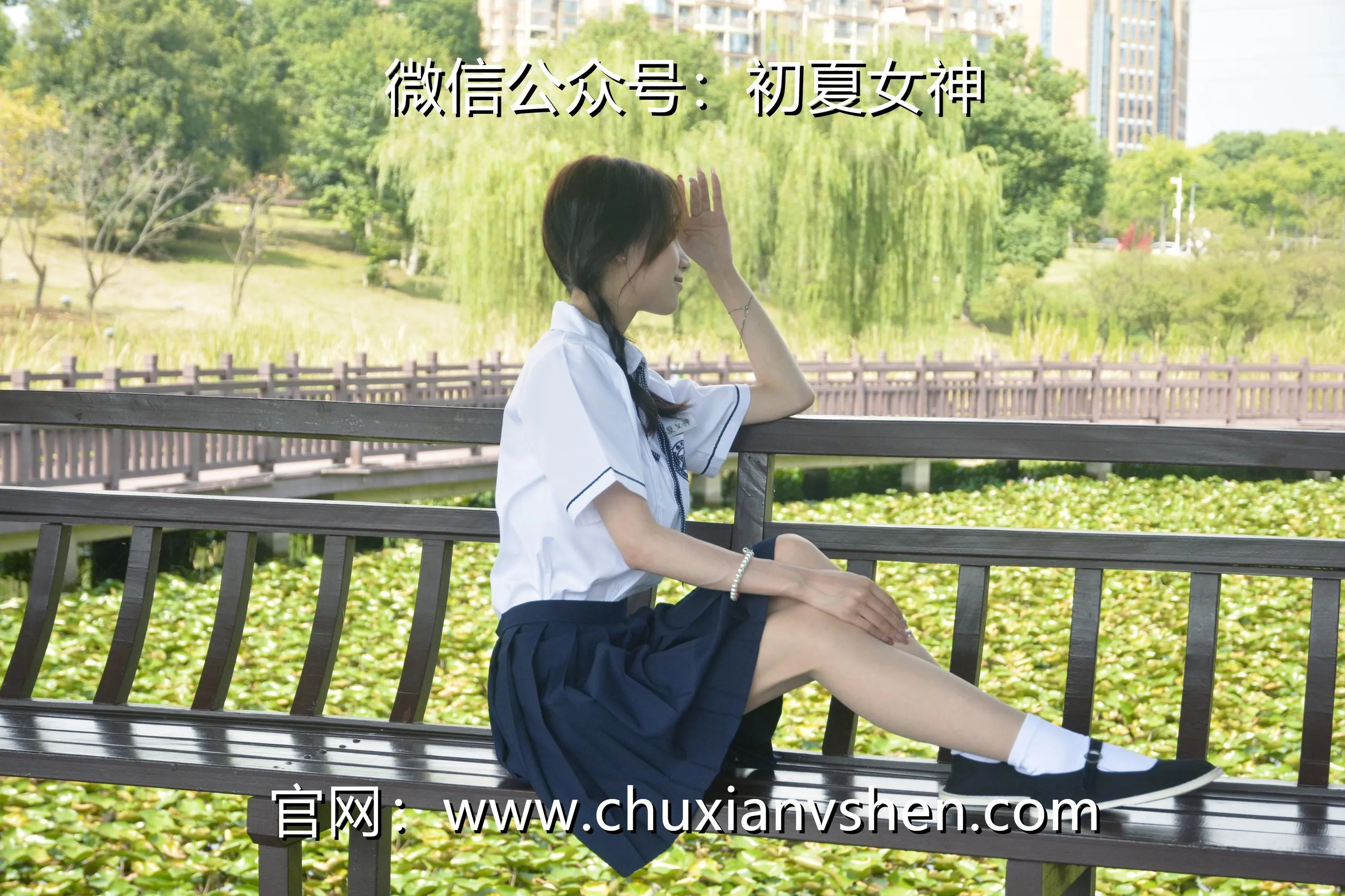 初夏女神 NO.027 柒柒 职高校服 [140P]插图